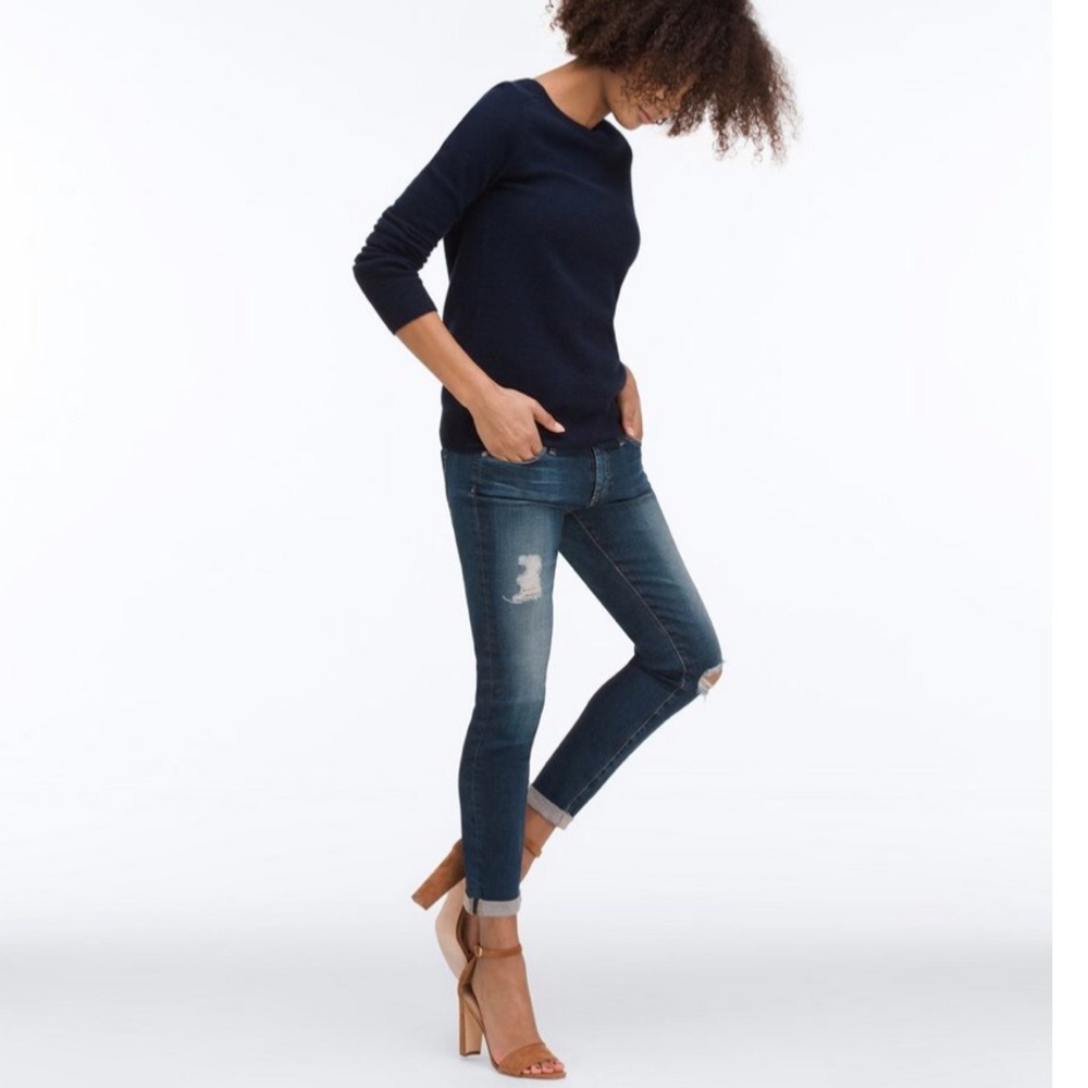 AG Distressed Stilt Roll-Up Jeans (NWT)